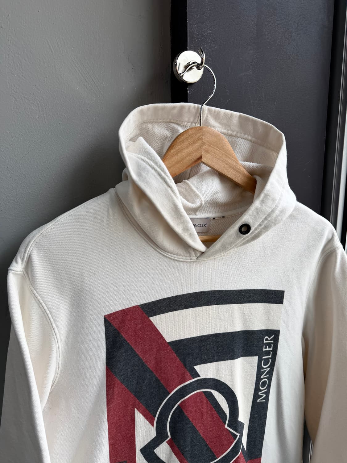 .L/ 몽클레어 지니어스 프린팅 로고 후드티 상품이미지4