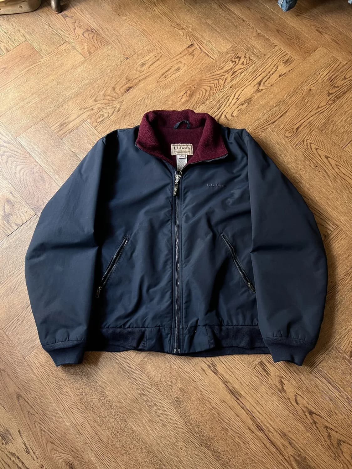 [M]L.L.Bean USA 엘엘빈 플리스 라이닝 네이비 웜업 자켓 상품이미지1