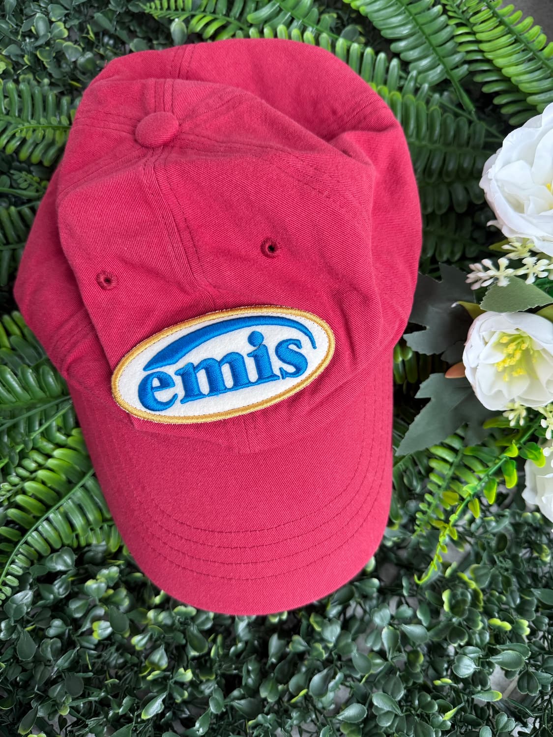 emis 빨간색 캡모자 상품이미지1