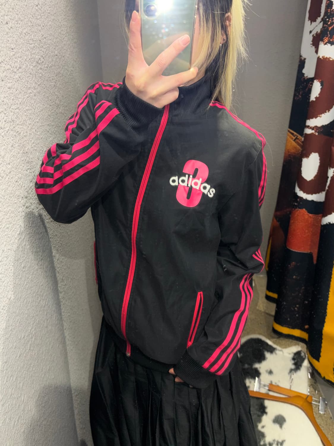 아디다스 나일론 핑크 트랙탑 져지 상품이미지1