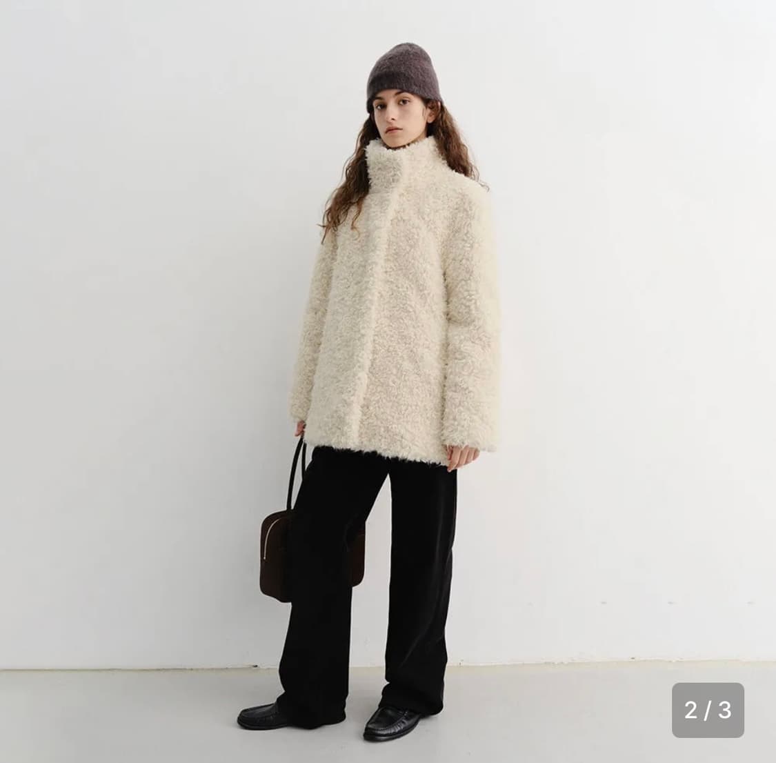 던스트 curly fur half jacket s사이즈 상품이미지2