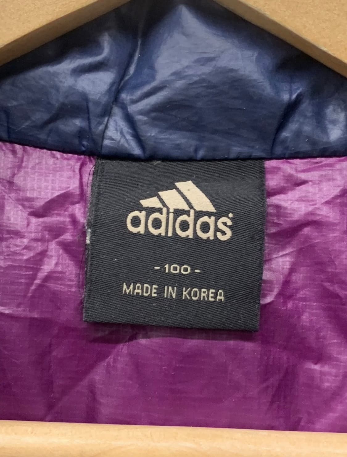 ADIDAS 로고 구스다운 패딩 자켓 경량패딩 상품이미지5