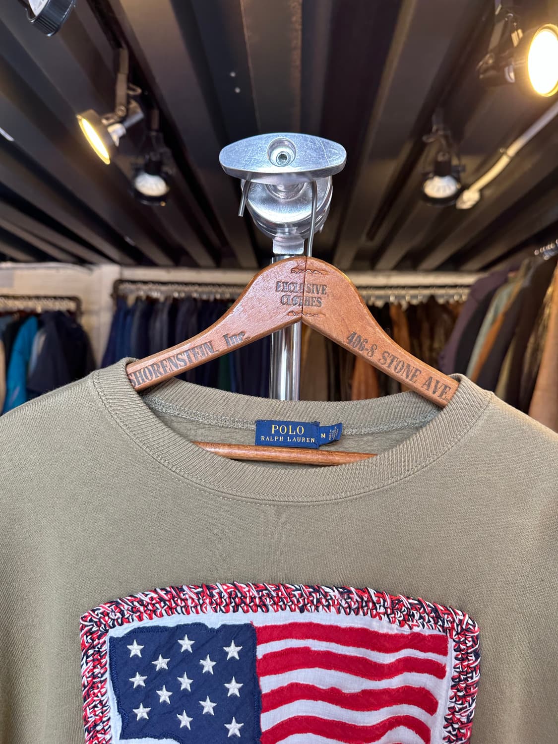 폴로 랄프로렌 드랍숄더 성조기 자수 스웻셔츠 상품이미지3