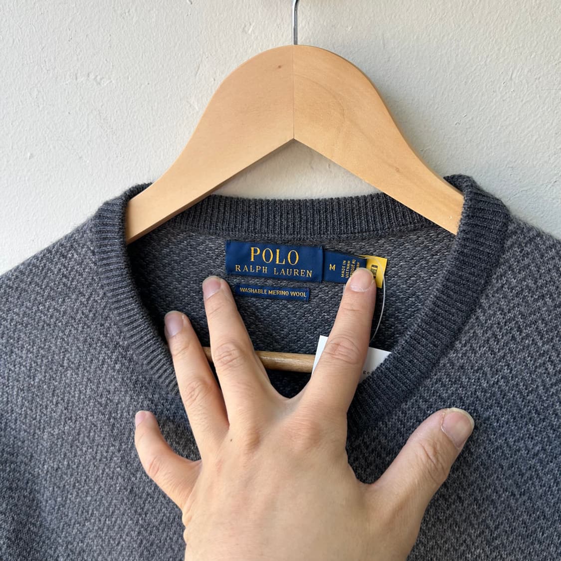 16805 - 폴로 랄프로렌 그레이 울 니트 (메리노 울)  상품이미지3