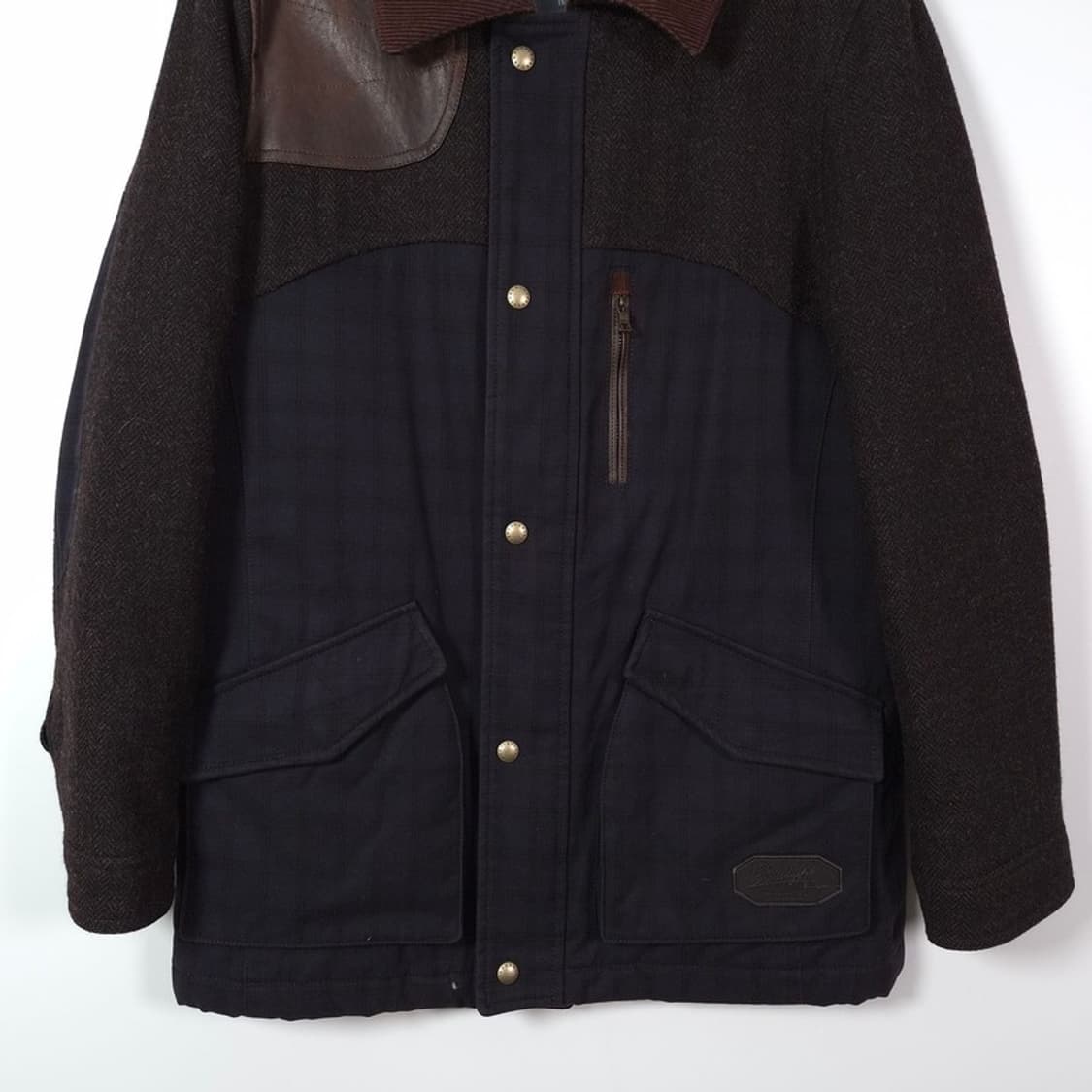 프랑코 페라로 피에몬테 레더 패치 헌팅 자켓 L 상품이미지3