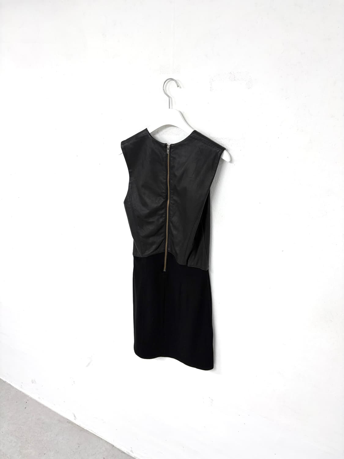 Helmut Lang Leather Trim Mini Dress 상품이미지4