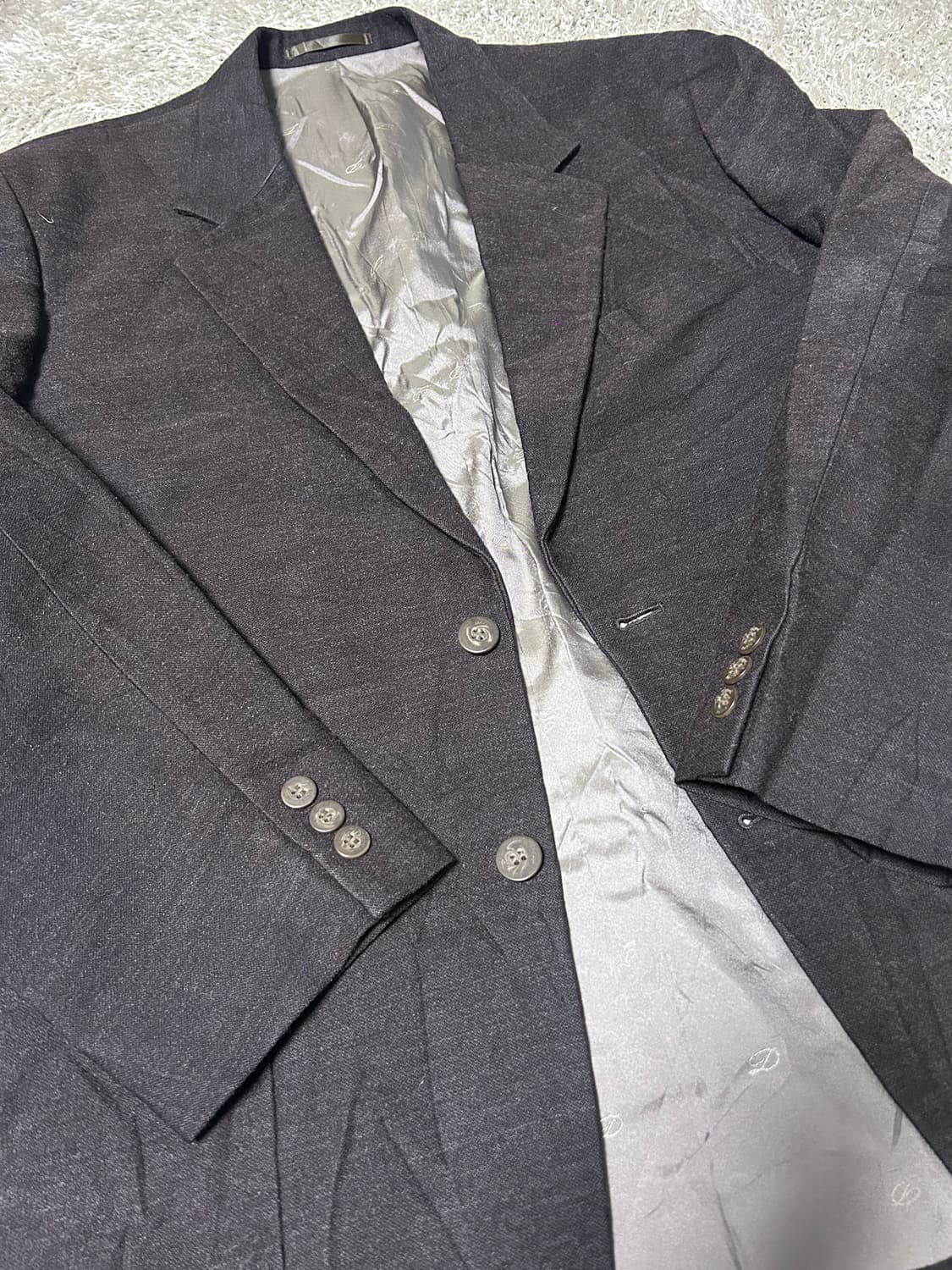 일제 듀퐁 울 블레이저 사이즈 105~110 상품이미지2