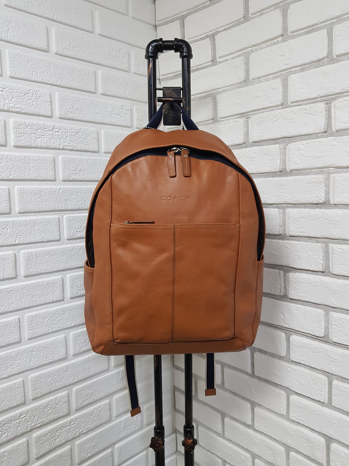 [정품] 코치 가죽 백팩 브라운 상품이미지1