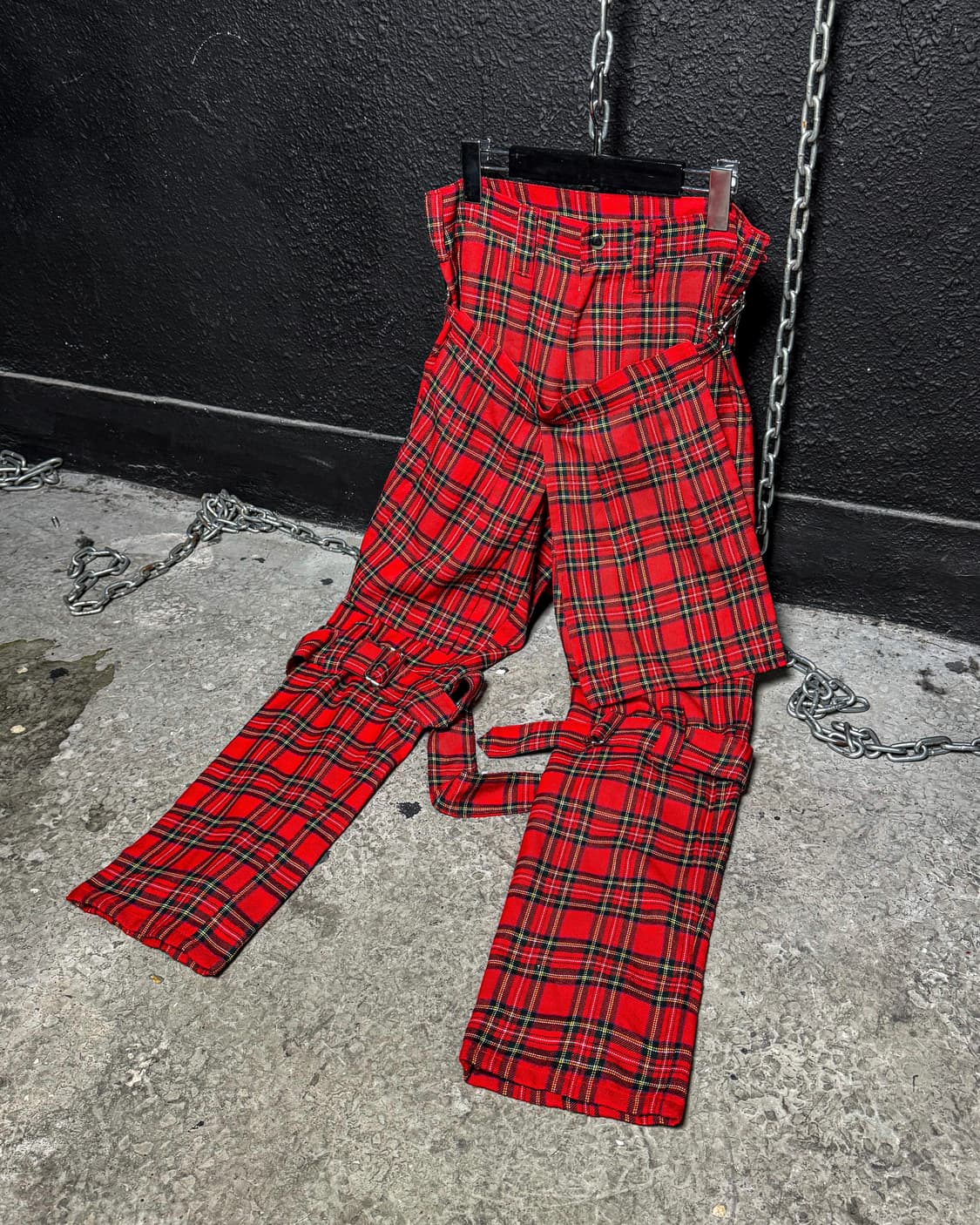 Red Tartan Bondage Pants 상품이미지6