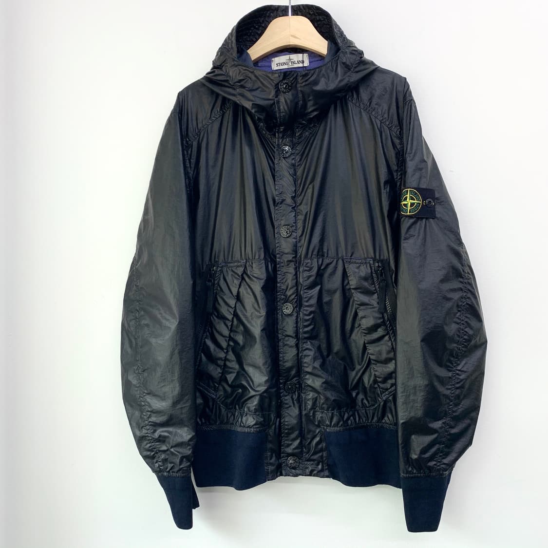 스톤 아일랜드 와펜 글래스 폴리아미드 나일론 후드자켓 상품이미지5