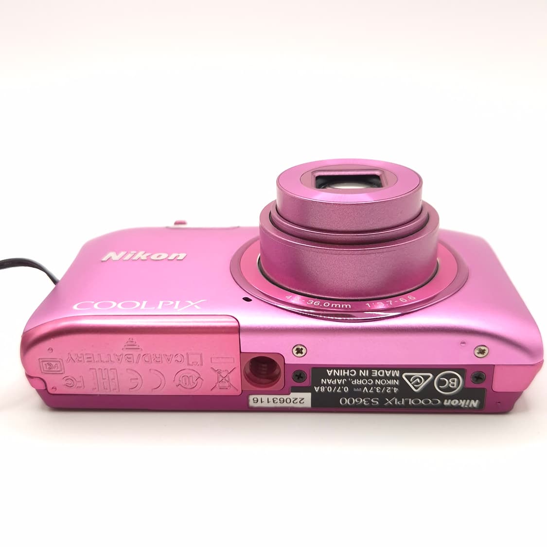 🌺미품박스✨️에스파🌸 Nikon COOLPIX S3600 핑크💗 상품이미지4