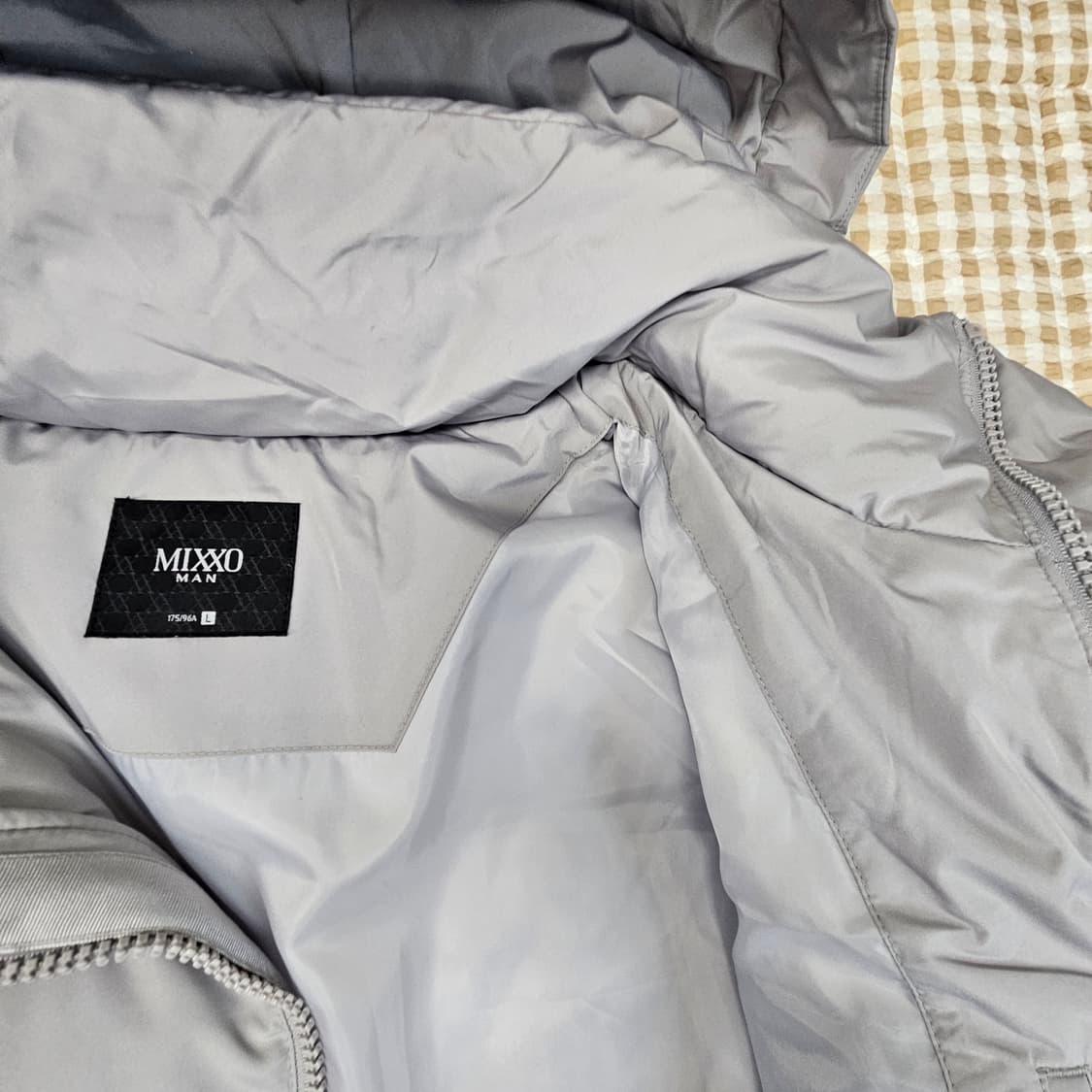 미착용 미쏘맨 오리털 롱 패딩 남자100 상품이미지9