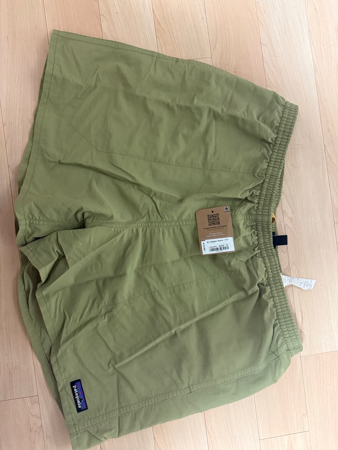파타코니아 바기스 5인치 쇼츠 버컴그린 상품이미지2