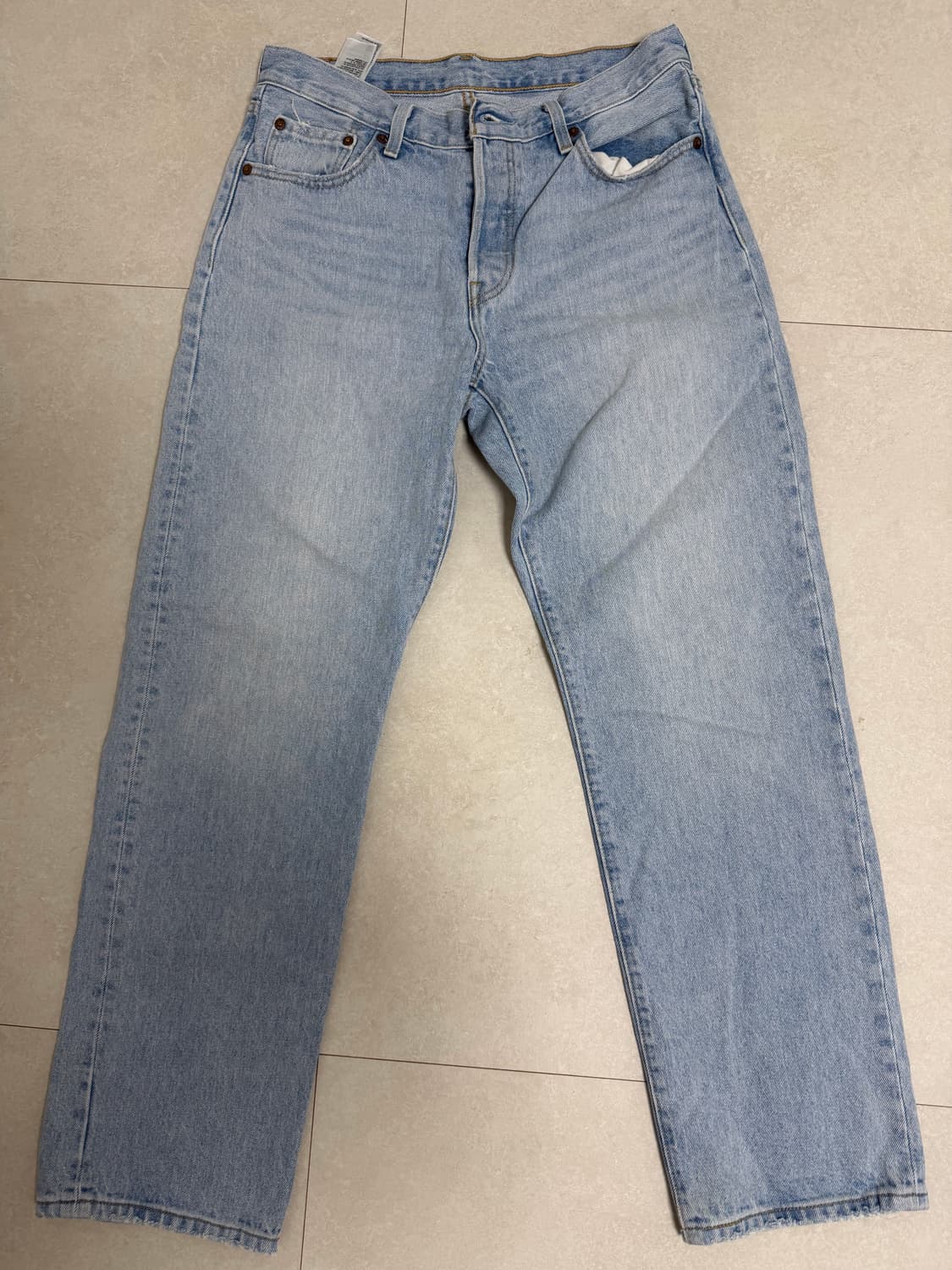 리바이스 501 연청 스트레이트 핏 데님 상품이미지1