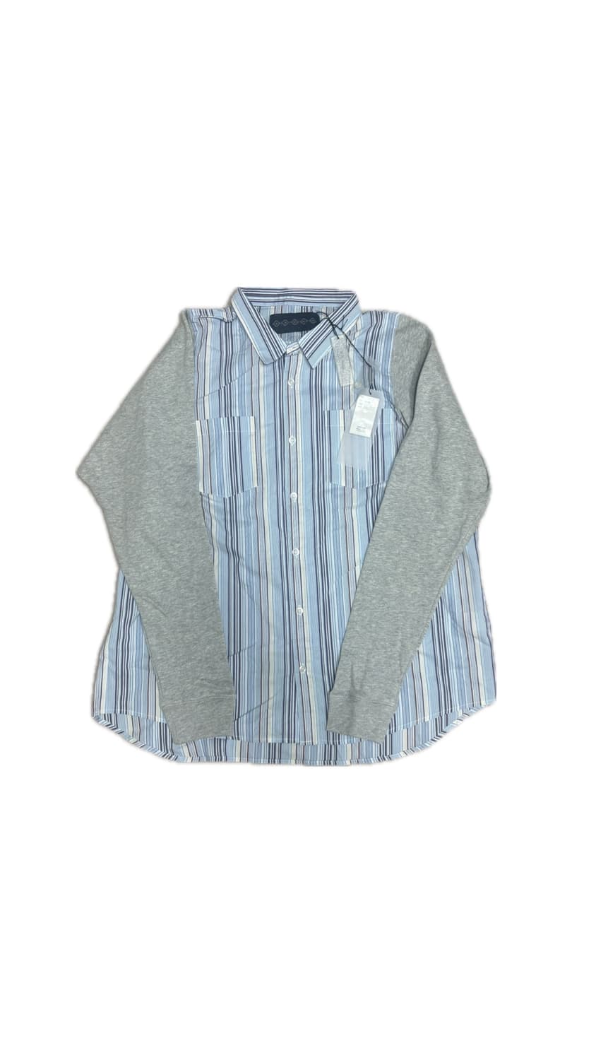 [kOhAKU] 이소재 배색 아카이브 셔츠 상품이미지1