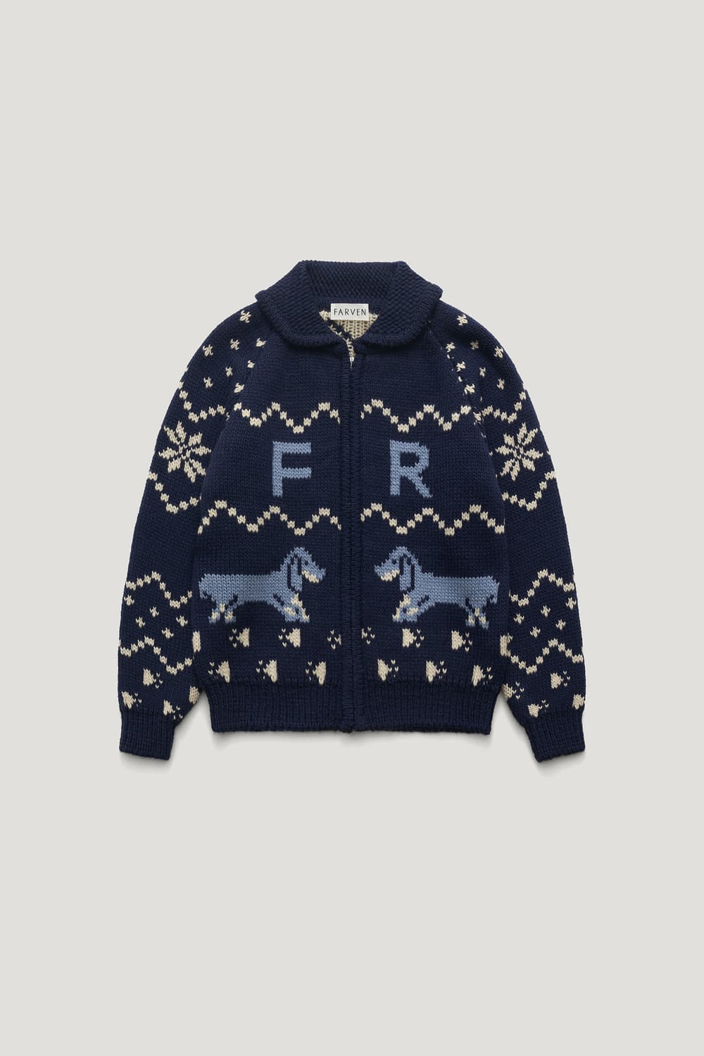 farven 파르벵 홀리데이 퍼피 집업 울 가디건 코위찬 상품이미지6