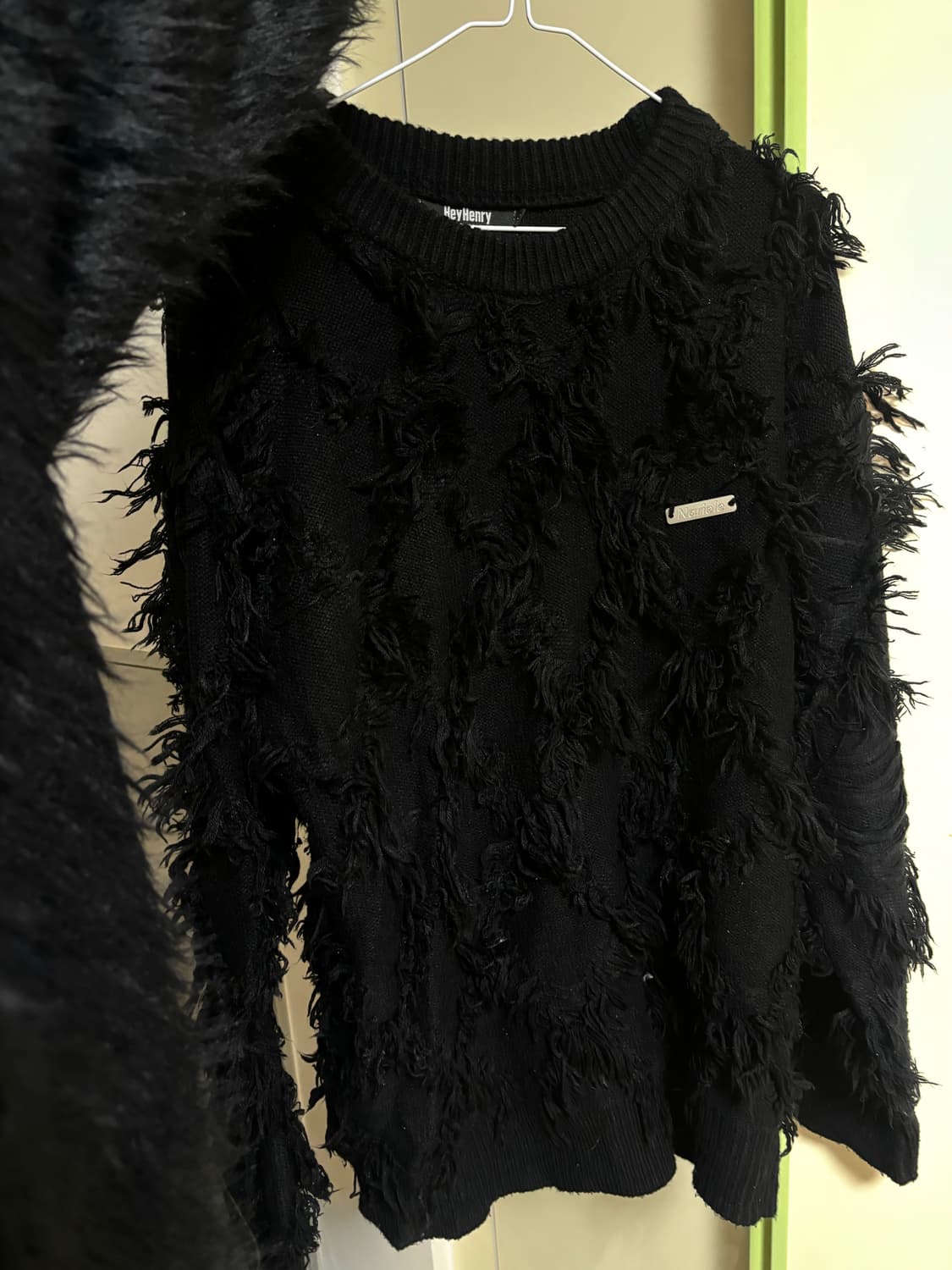 오버핏 블랙 니트 XL 상품이미지6