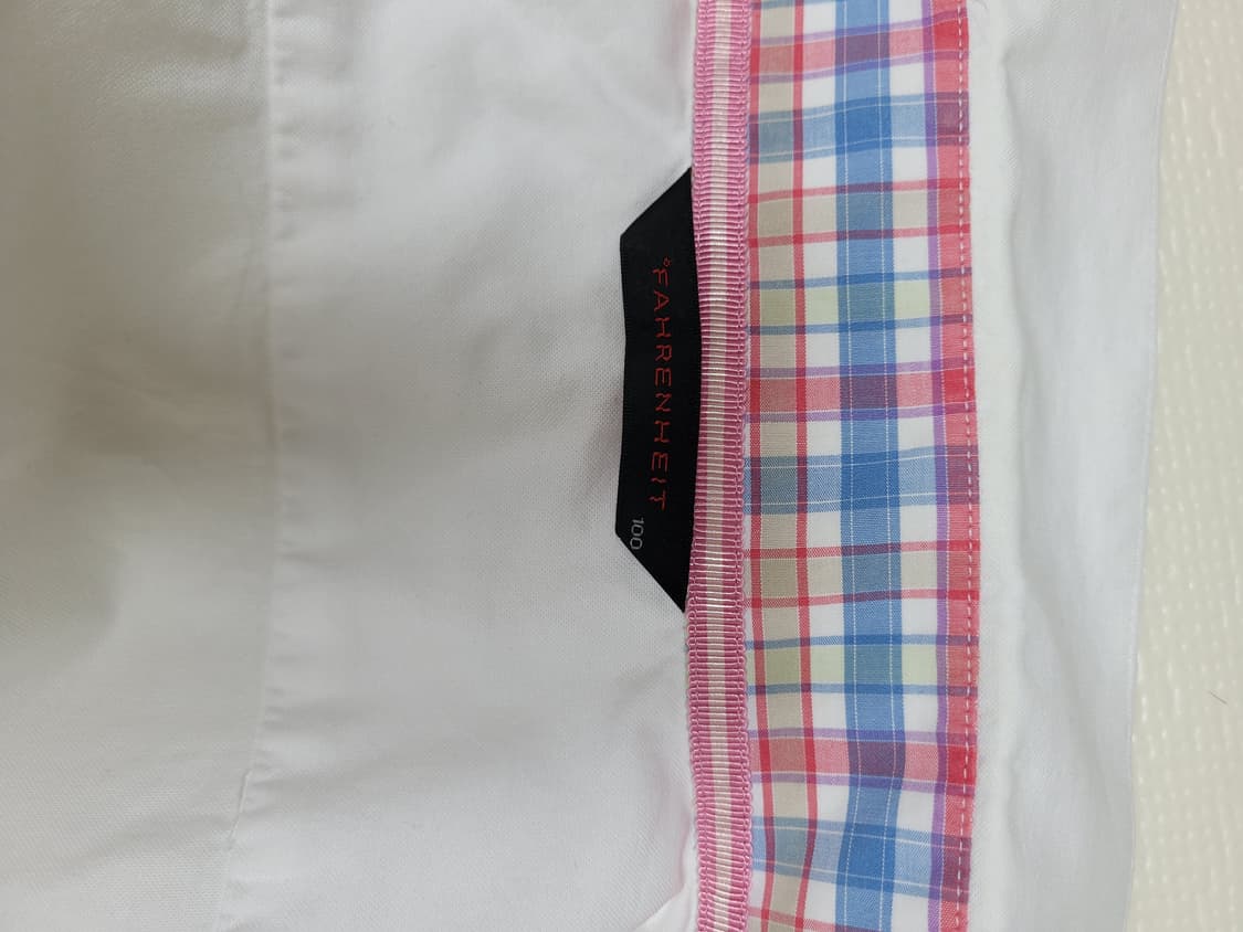 지이크 SIEG 남자 넥 투버튼 반팔 셔츠 100 화이트 상품이미지9