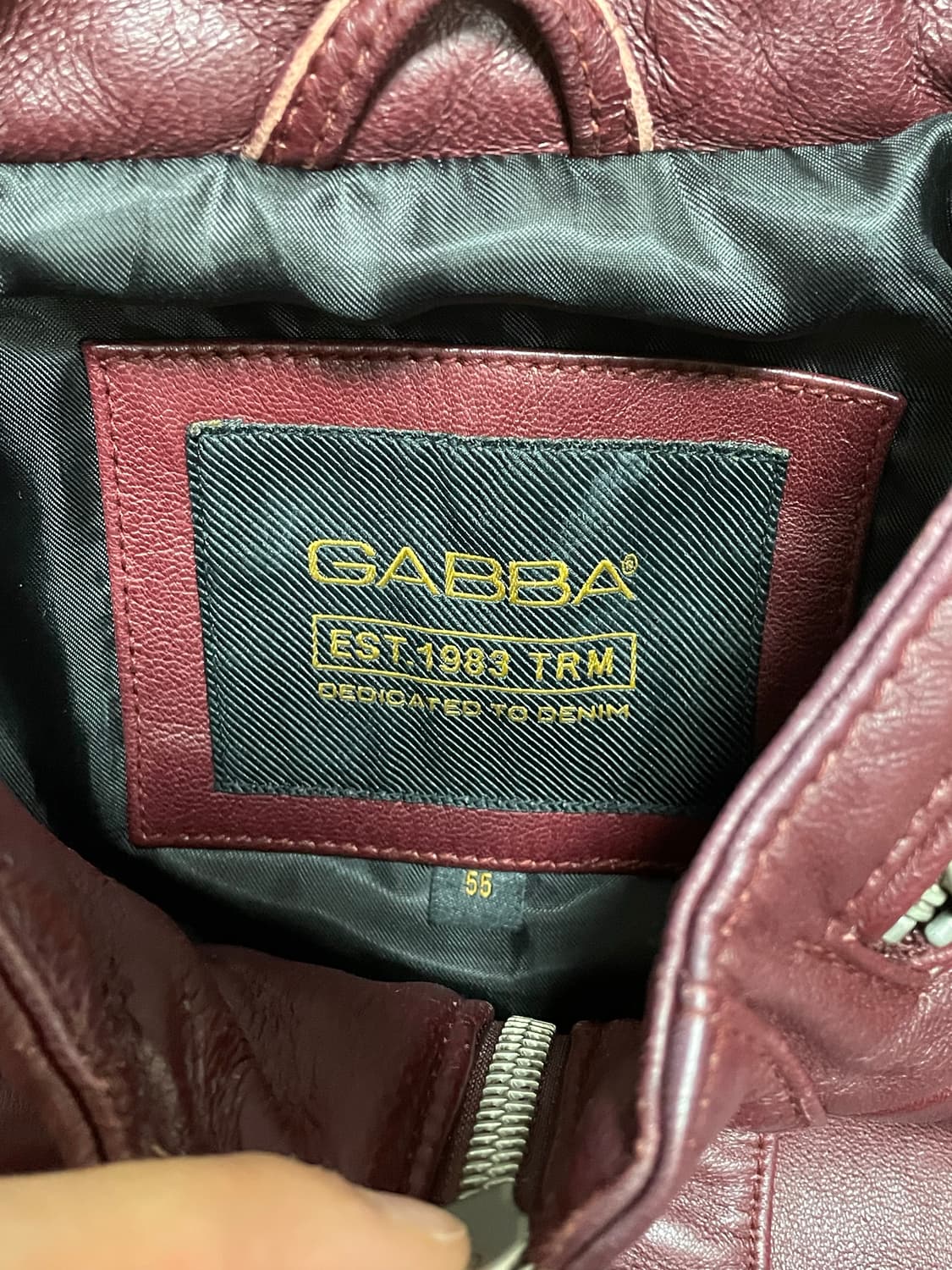 Gabba 양가죽 자켓 버건디 상품이미지2