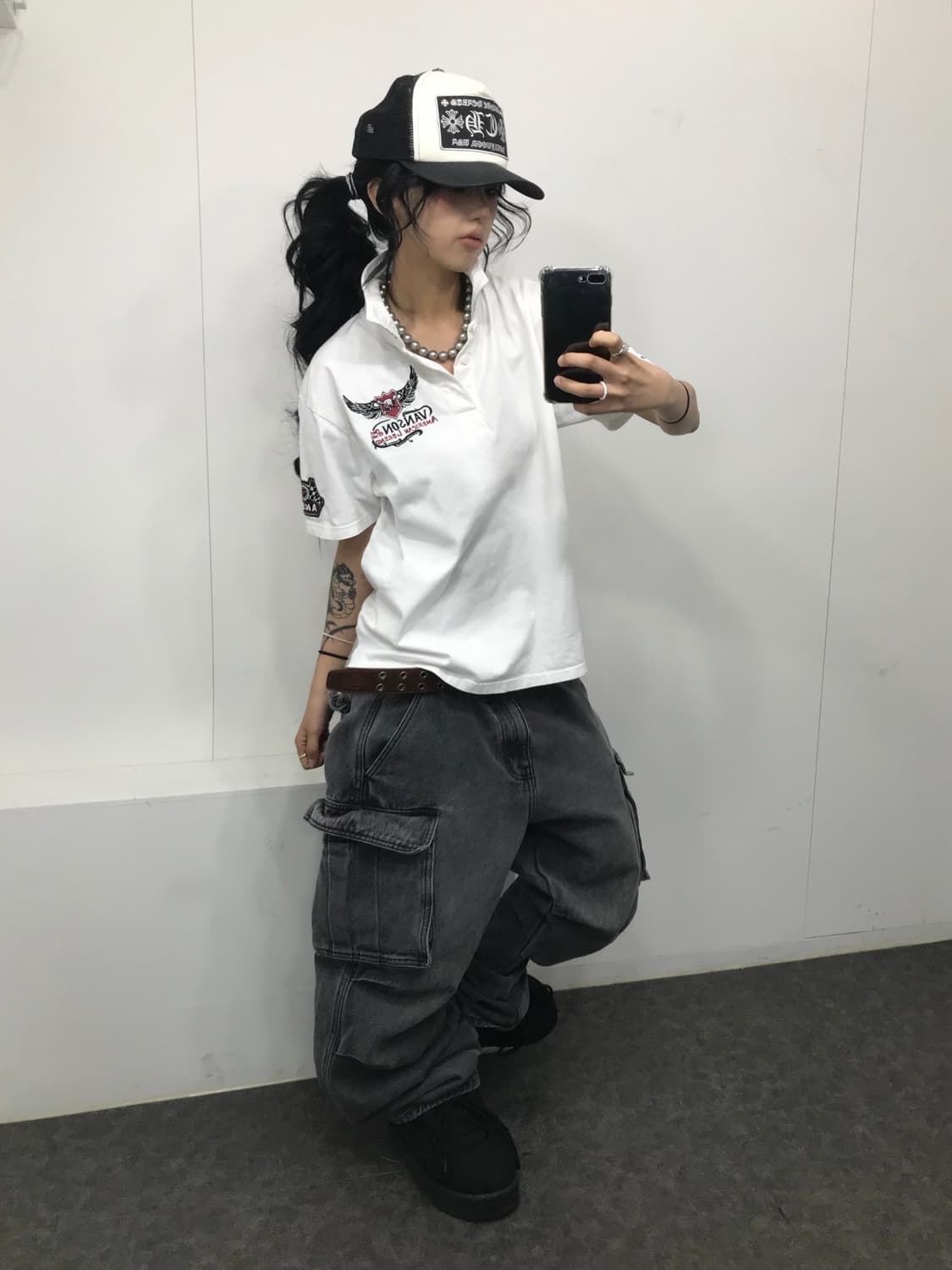 Vanson Embroidery PK T-shirt 상품이미지4