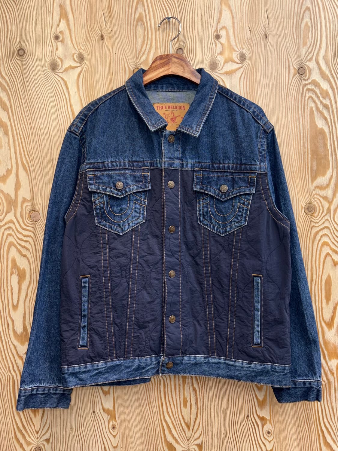 트루릴리전 퀼팅 데님 트러커 자켓 상품이미지1