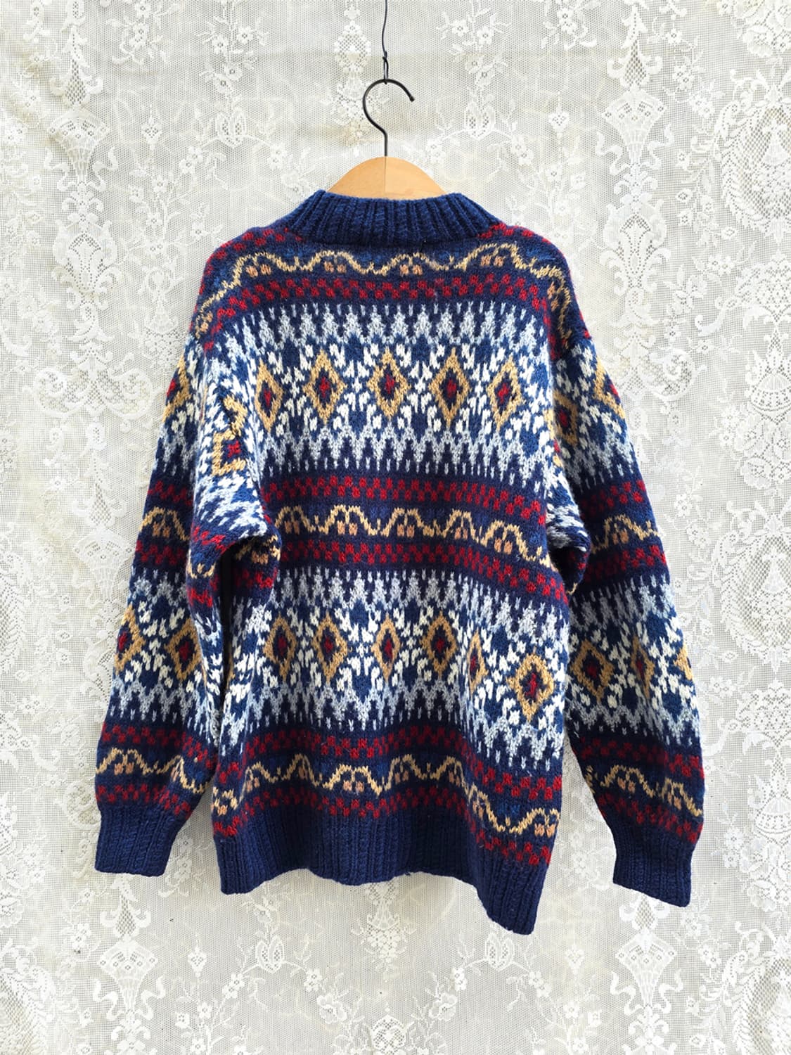 노르딕 빈티지 헤비울 니트 상품이미지6