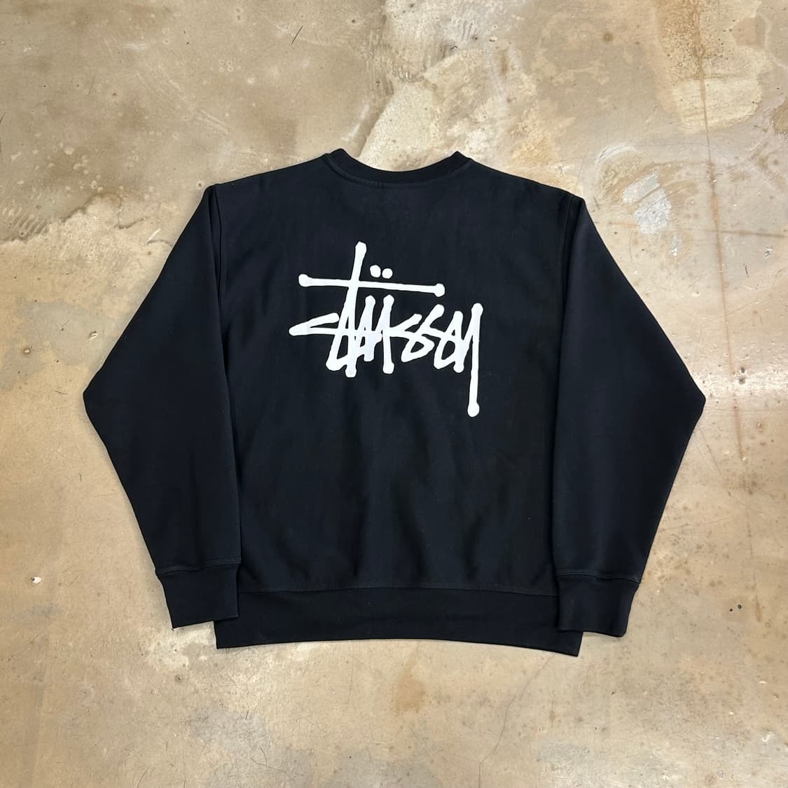 M 스투시 블랙 맨투맨 상품이미지3