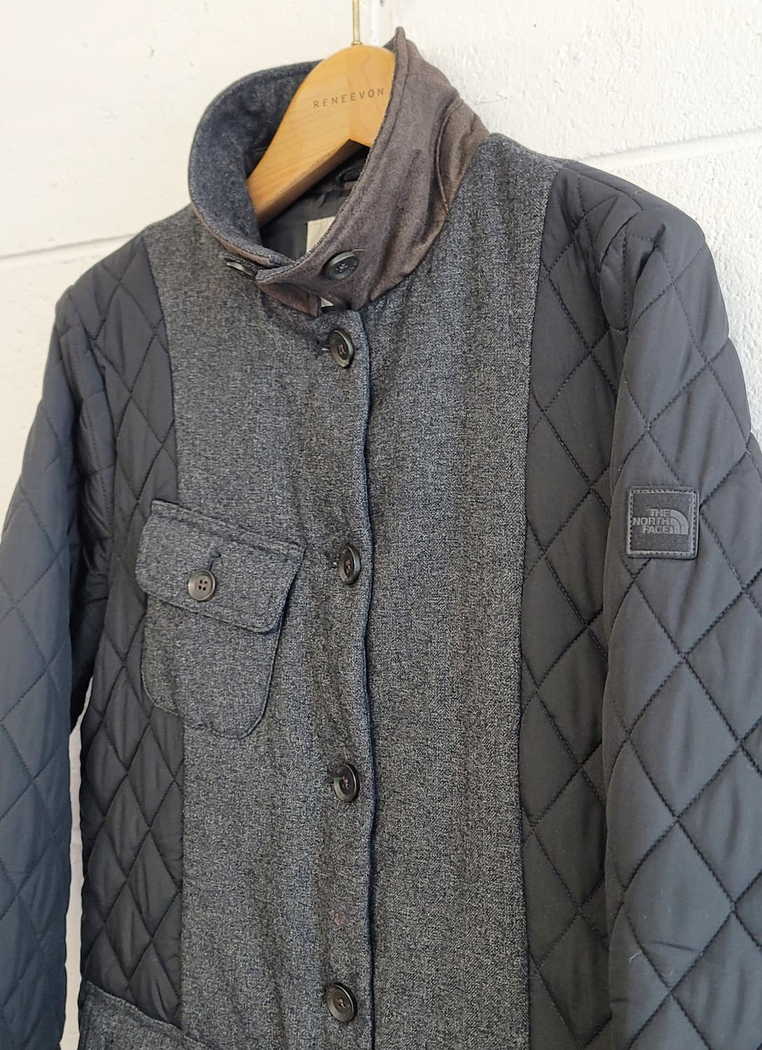 노스페이스 화이트라벨(여성용) 퀼팅 믹스 패딩코트(자켓) 판매 상품이미지6