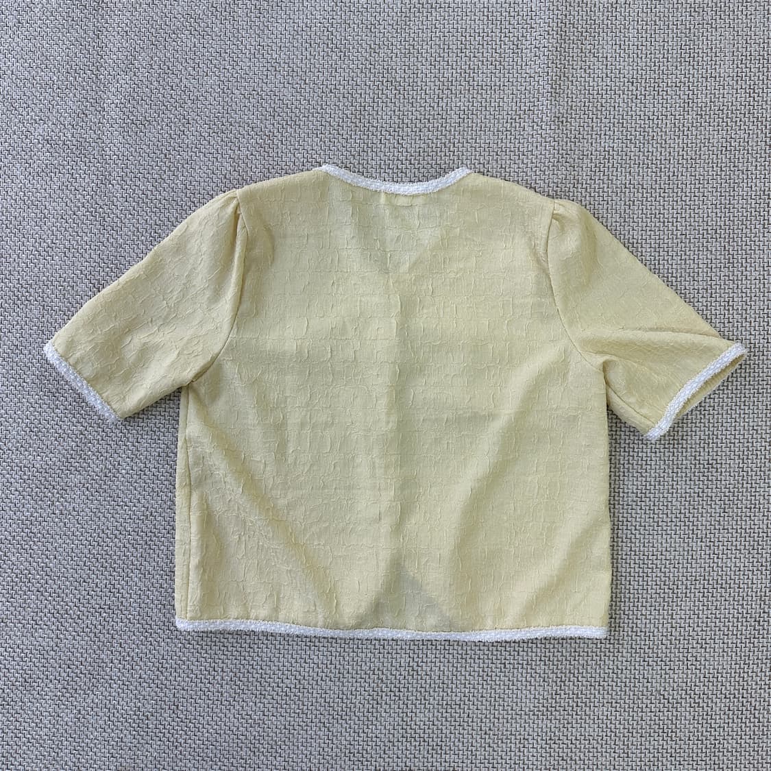 프리 부루앤쥬디 트위드 반팔 자켓 0410D 상품이미지4