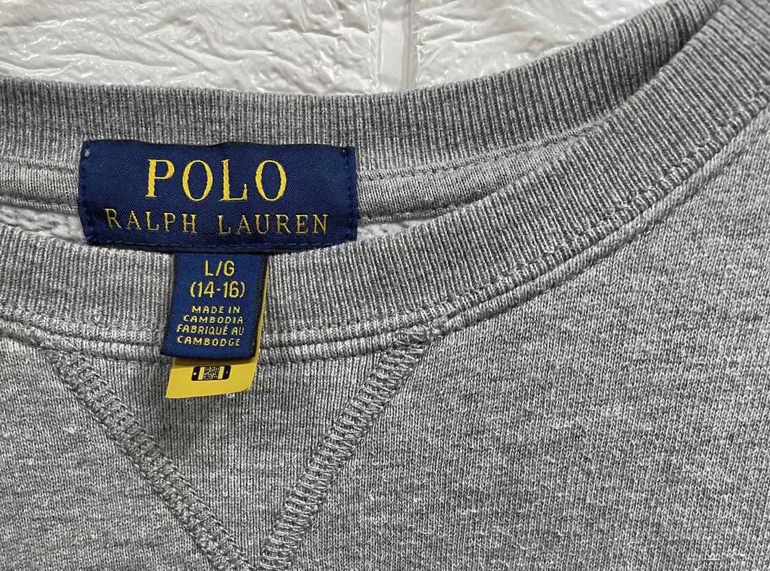정품 폴로랄프로렌 기모맨투맨 L (14-16) 상품이미지2