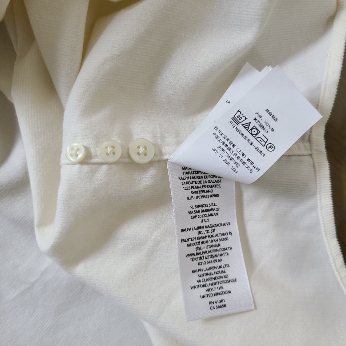 (105 새상품) 폴로 클래식 핏 코튼 코듀로이 셔츠 상품이미지8