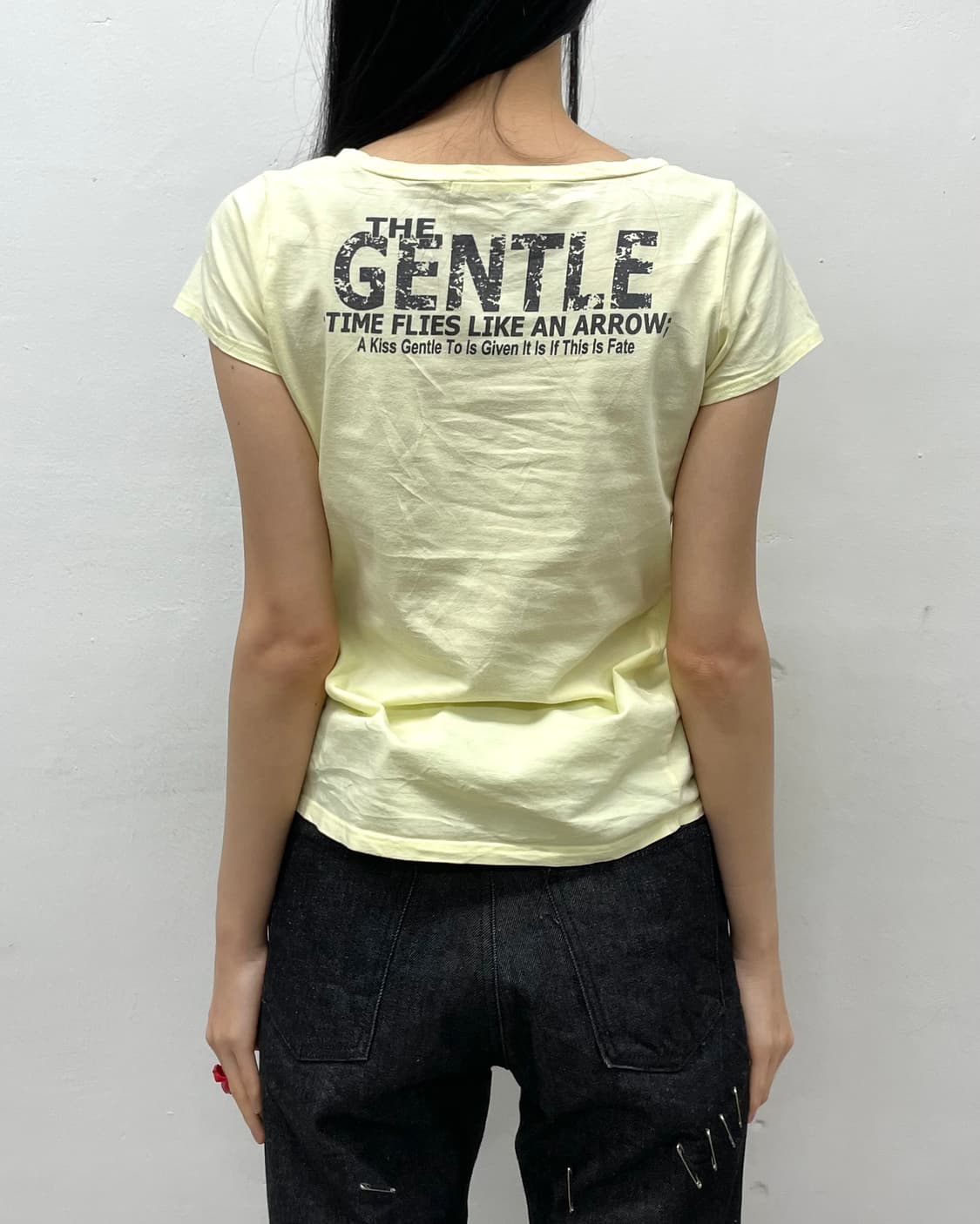 American flag washing yellow t-shirt  상품이미지3
