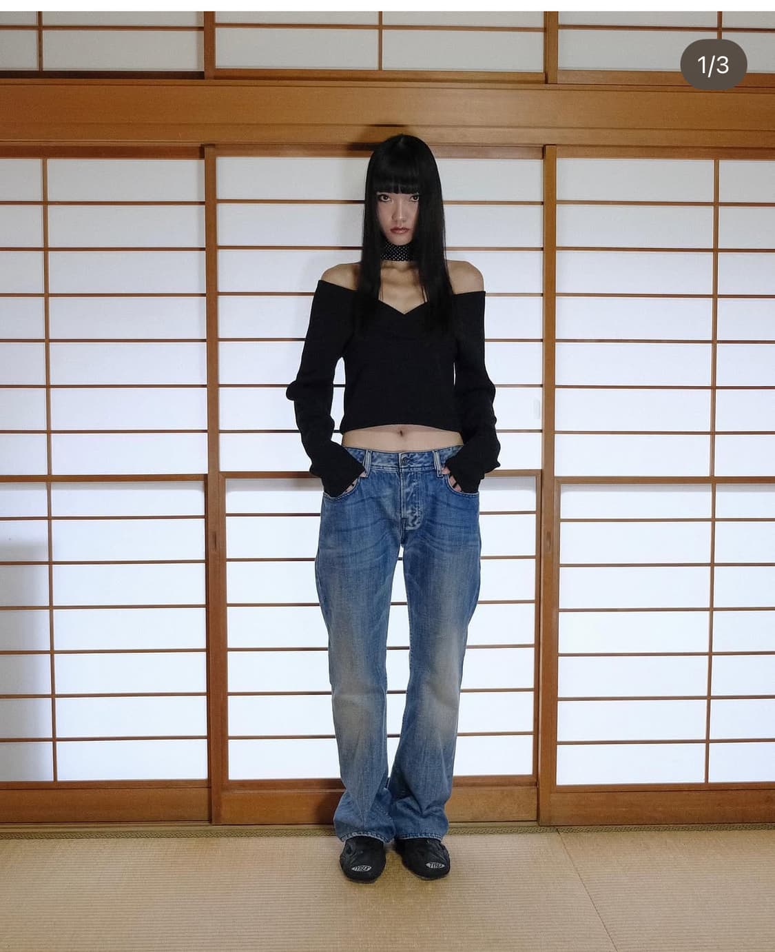 Wsc archive deep V neck knit 001 상품이미지1