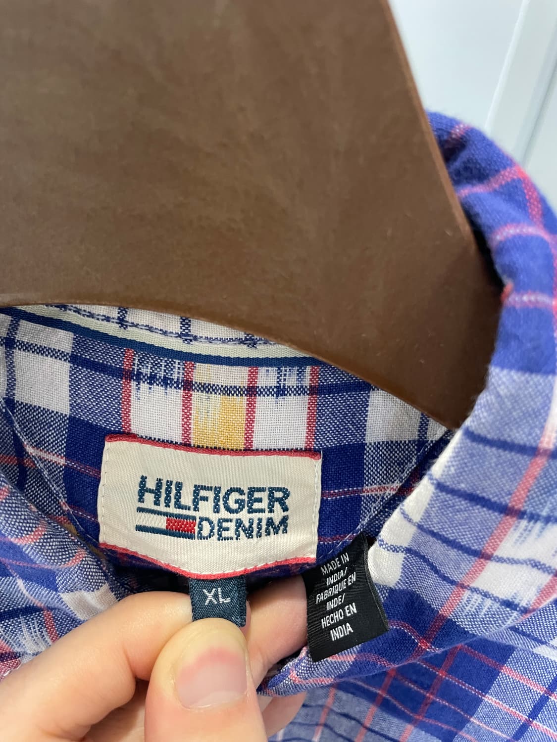 (XL) 타미힐피거 퍼플 나바호 패턴 체크 셔츠 상품이미지4