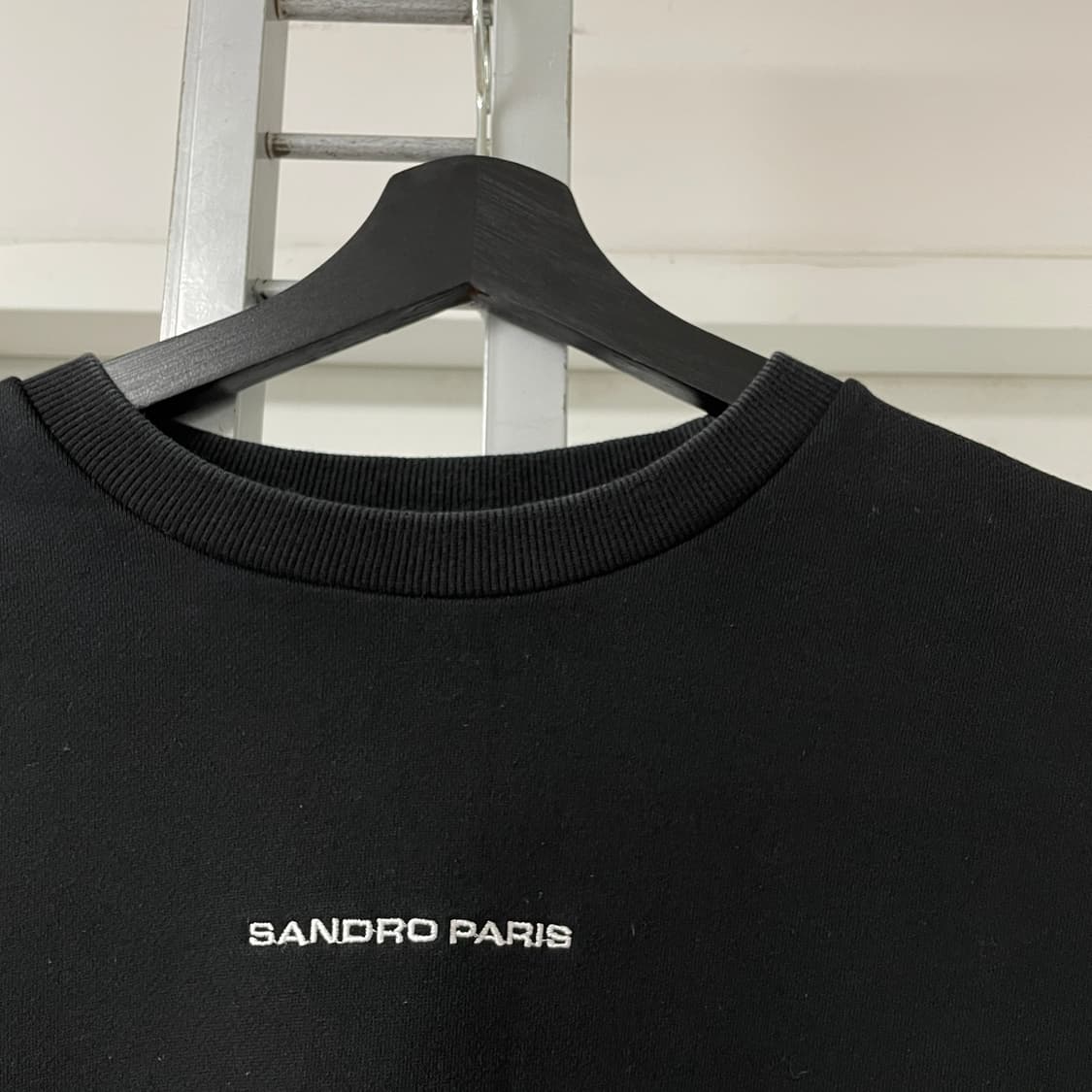 산드로 로고 맨투맨 블랙 M 상품이미지4