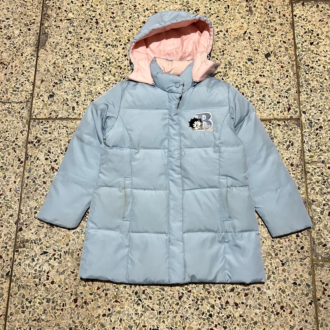 베티붑(betty boop) 스카이블루 패딩 자켓 상품이미지1