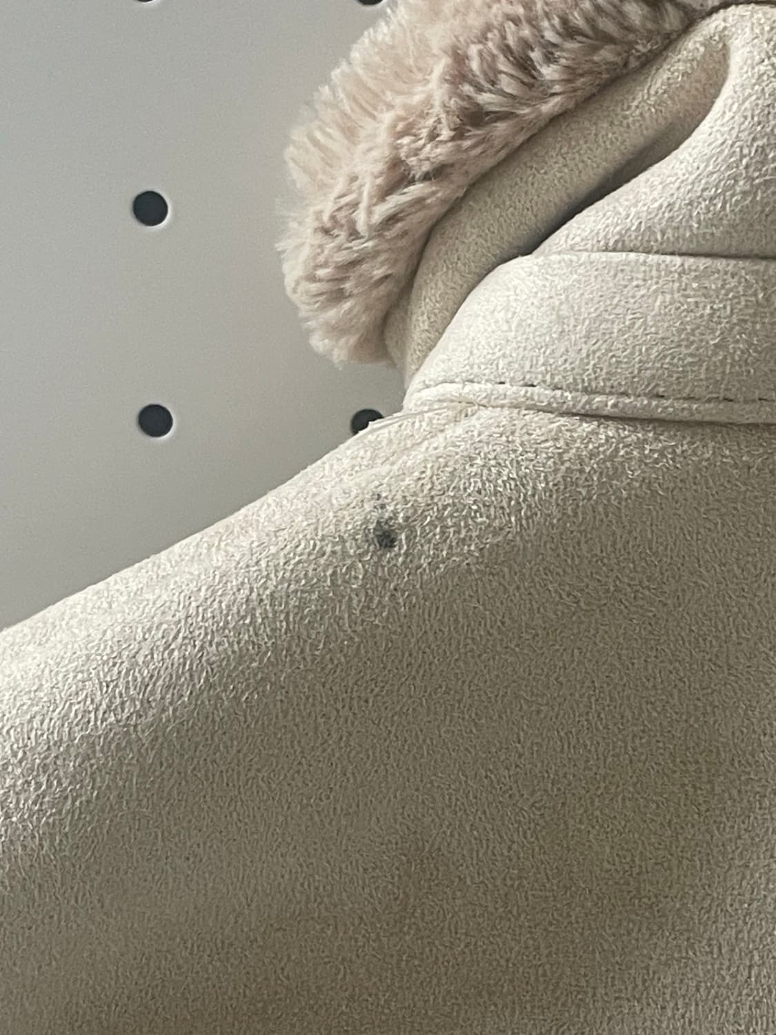 빈티지 베이지 퍼 자켓 상품이미지4