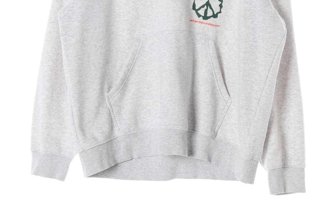 에이치앤엠 릴렉스핏 그린 그래픽 피스 심볼 후드티 L 상품이미지4