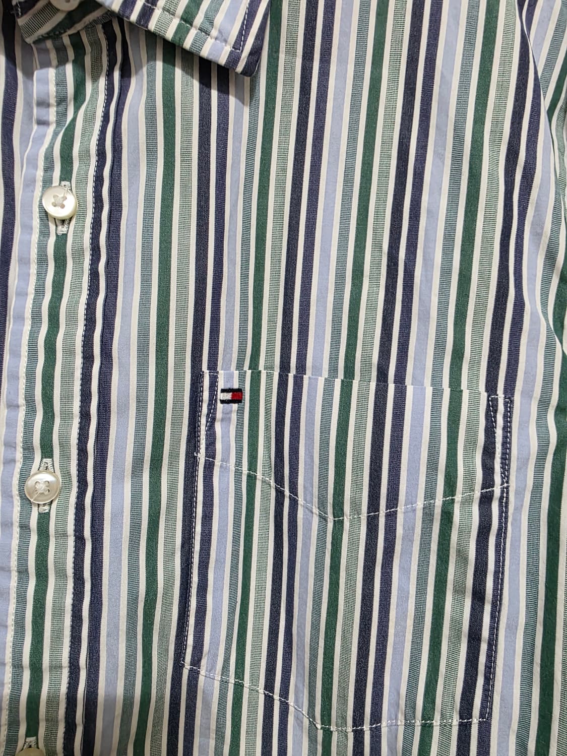 타미힐피거 스트라이프 셔츠 S 상품이미지3