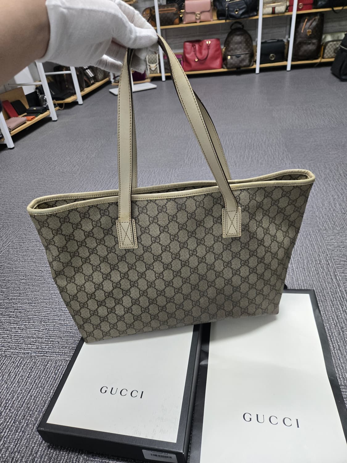 [특가][정품] 구찌 시그니처 라지 토트백 상품이미지2