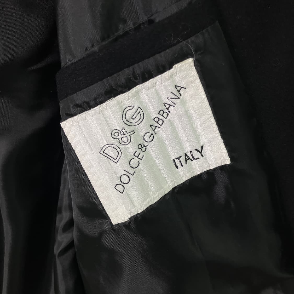 돌체앤가바나 블랙 더블 브레스티드 피코트 48 상품이미지8