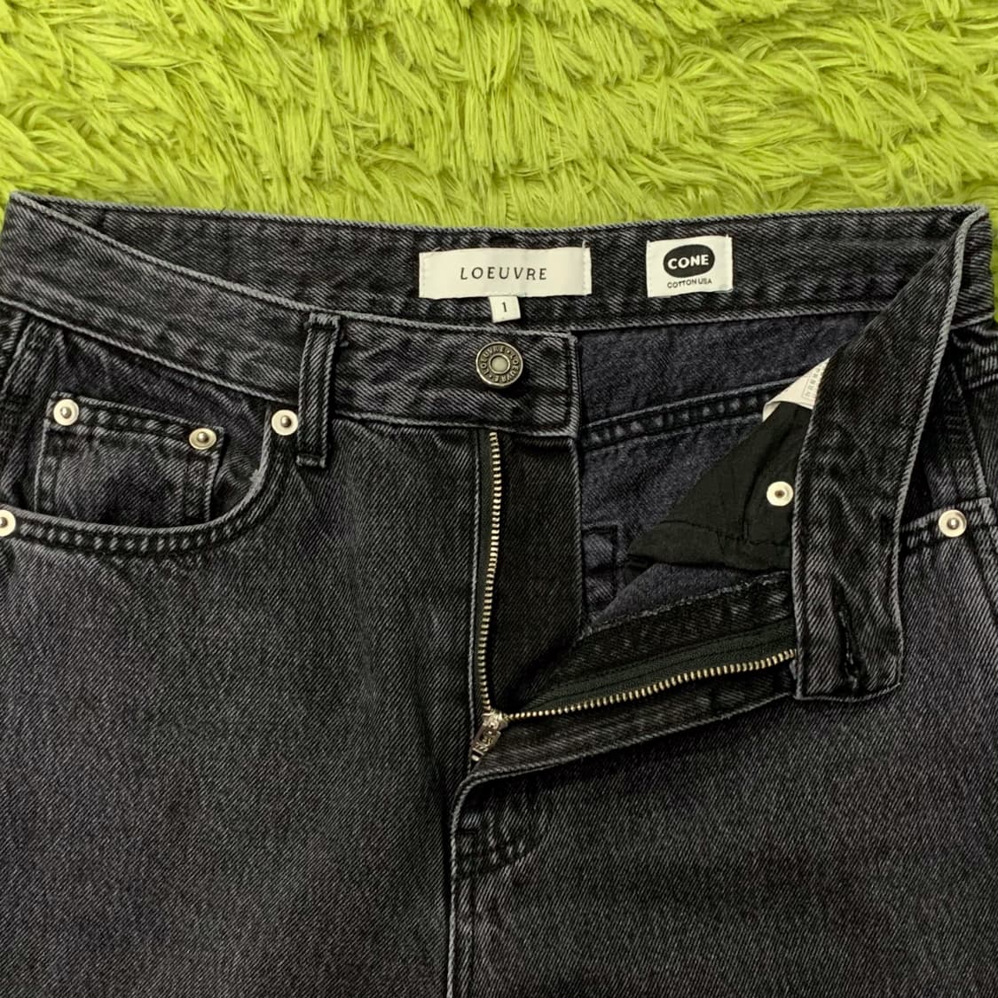 [28] 루에브르 와이드핏 하이웨스트 데님팬츠 상품이미지4