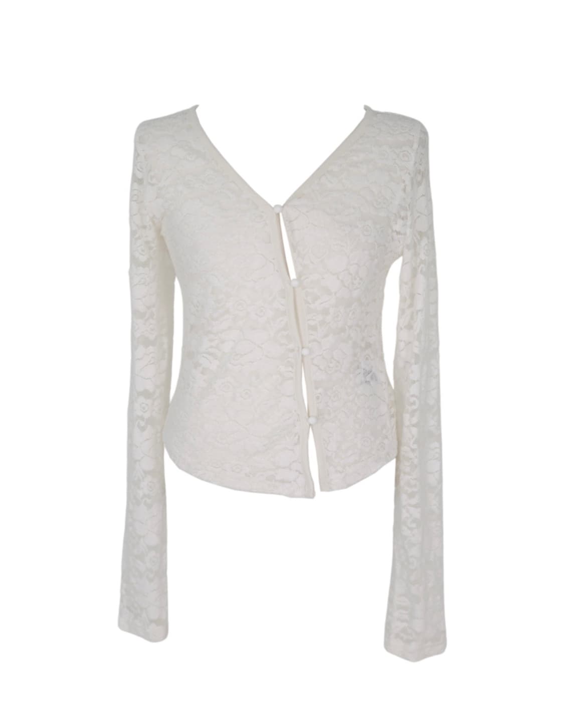 [Sepia] Flower unbal cardigan (Ivory) 상품이미지3