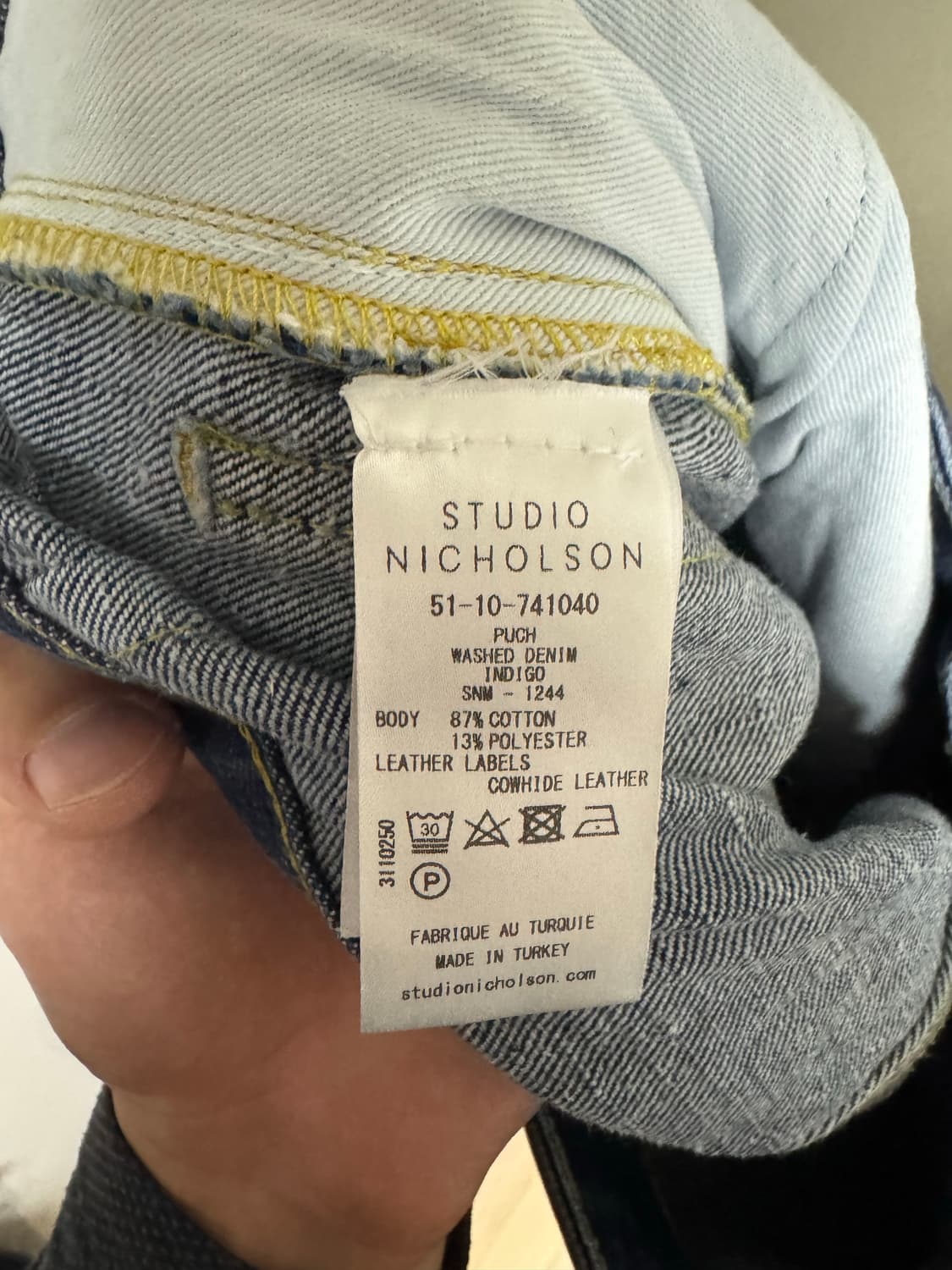 스튜디오 니콜슨 데님바지  상품이미지4