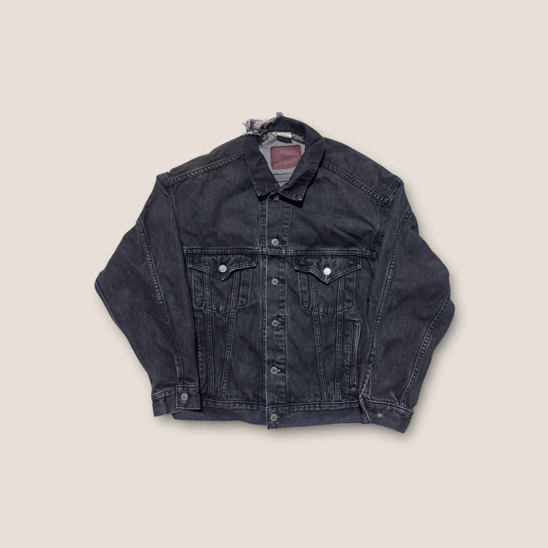 80s 말보로 Wild West 데님 트러커 자켓 M 상품이미지2