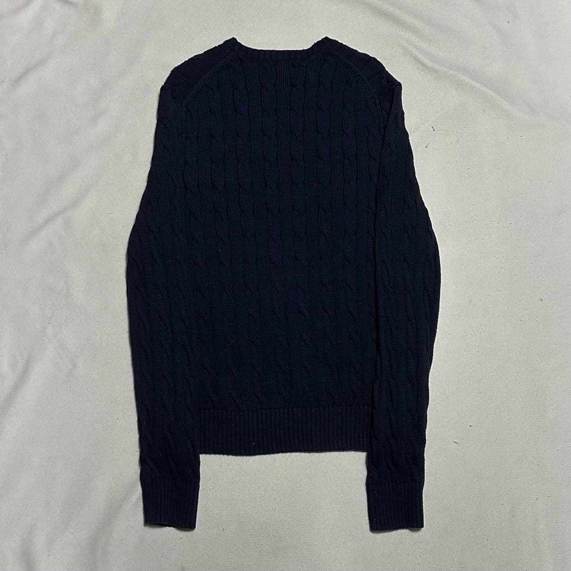 M 폴로랄프로렌 네이비 케이블 니트  상품이미지3