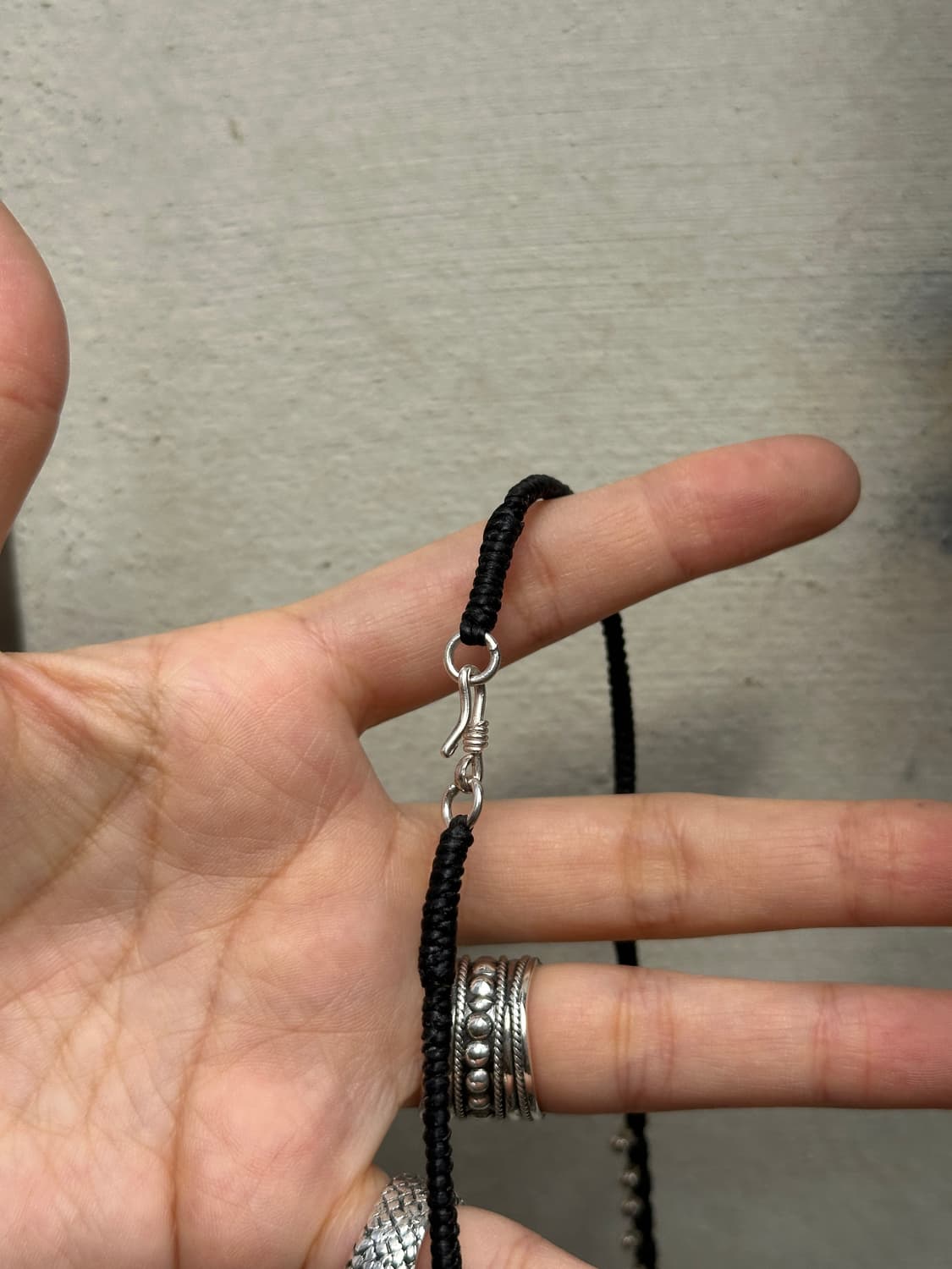 (Only1)1Spike Ball Wax Chain Karen Silve 상품이미지3