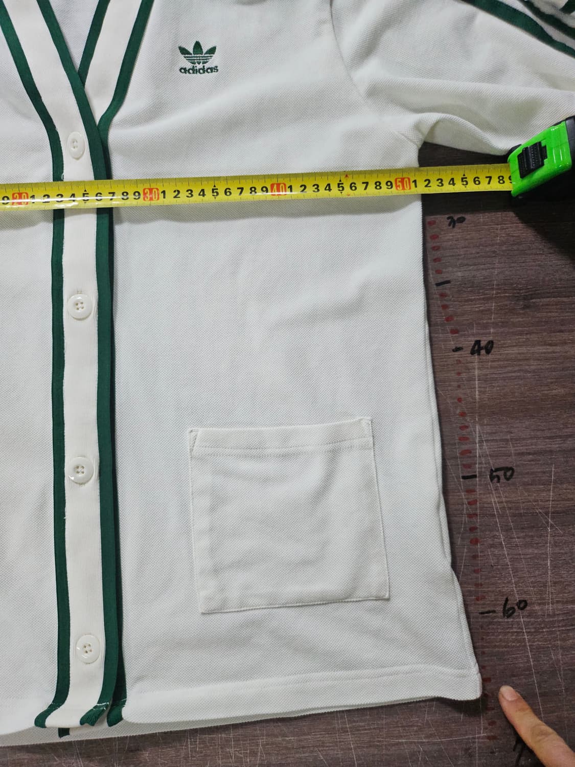 아디다스 아이보리 삼선 가디건  원피스 세트 S 90 상품이미지6