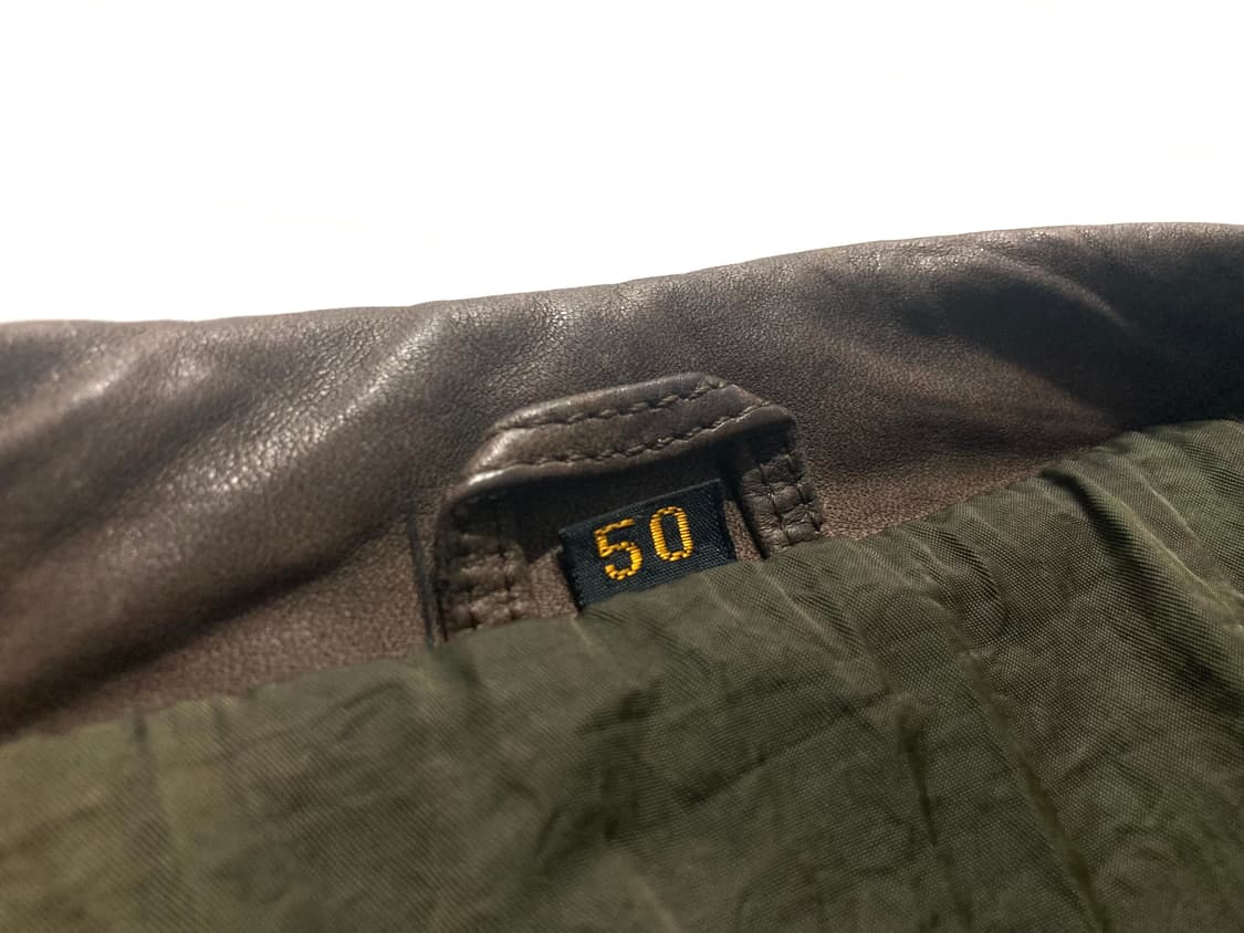 90s 스탠드카라 양가죽 램스킨 필드 봄버 자켓 105-110 상품이미지5