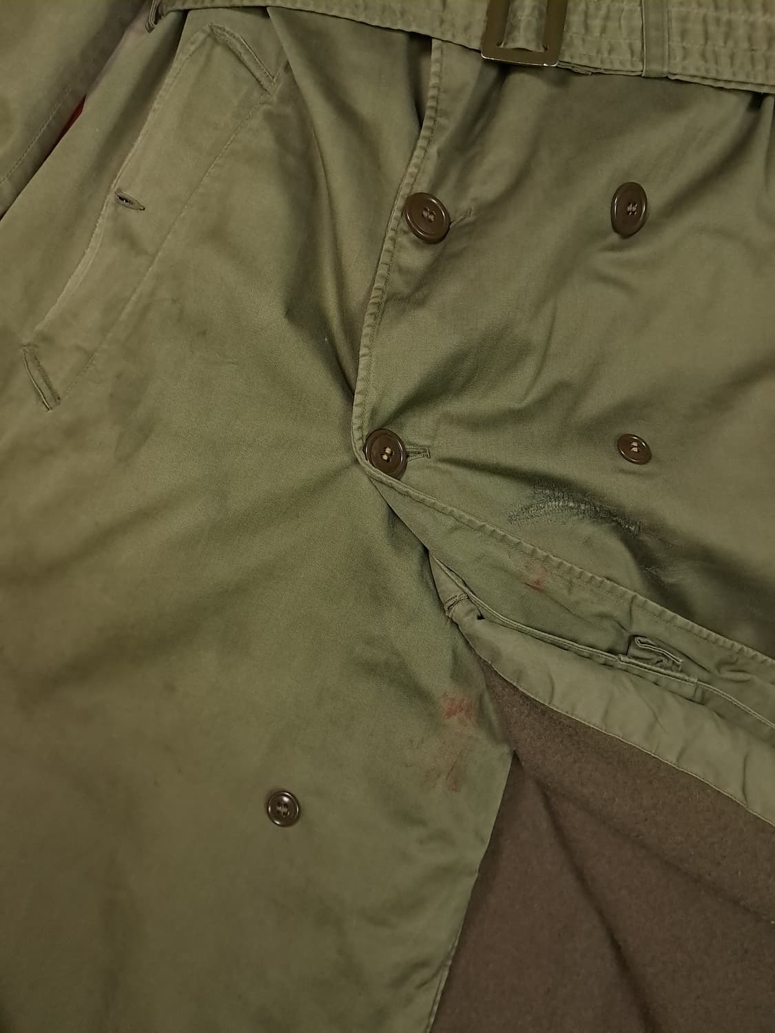 오리지날 50's 미군 OG-107 울 장교 코트 상품이미지5